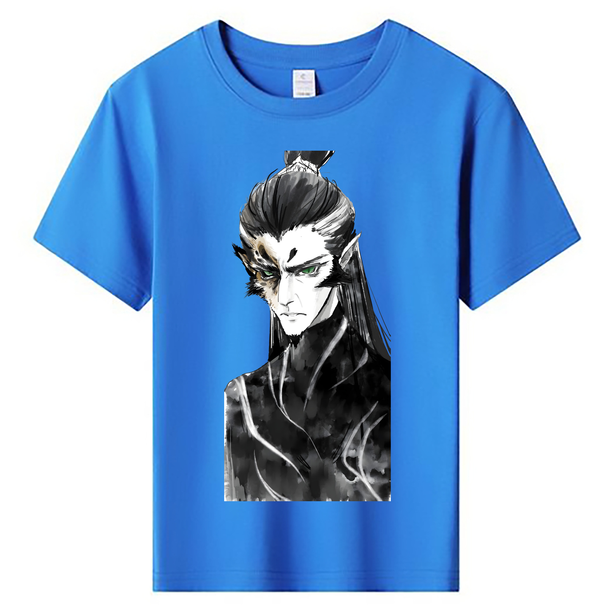 （画像用） Ne Zha 2 ナタ 魔童の大暴れ 綿100％キッズTシャツ（フロントプリント）